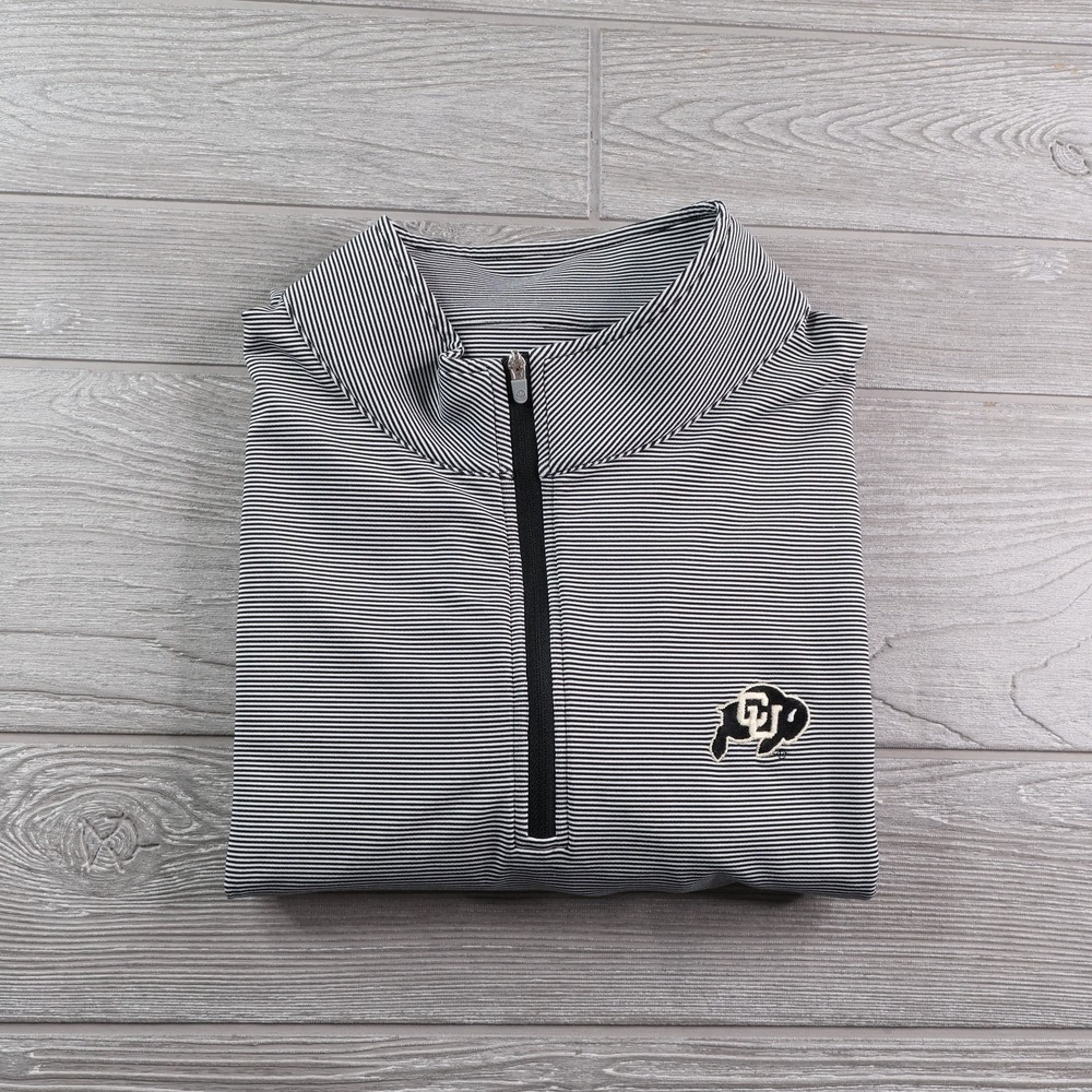Peter Millar Crown Sport Quarter Zip Pullover University of Colorado XL